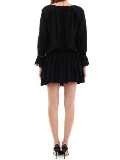 Shop Saint Laurent Dress With Studs In Black