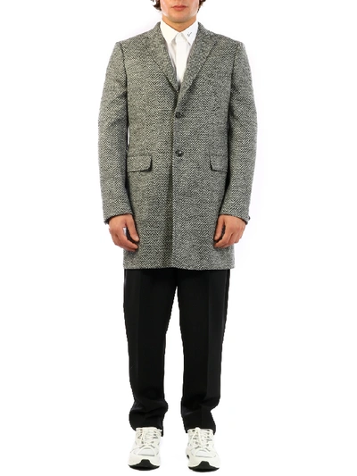 Shop Tonello Gray Wool Coat In Grey