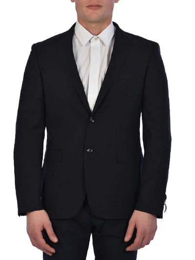 Tonello Blue Wool Jacket In Blue