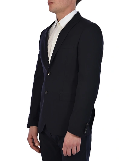 Tonello Blue Wool Jacket In Blue