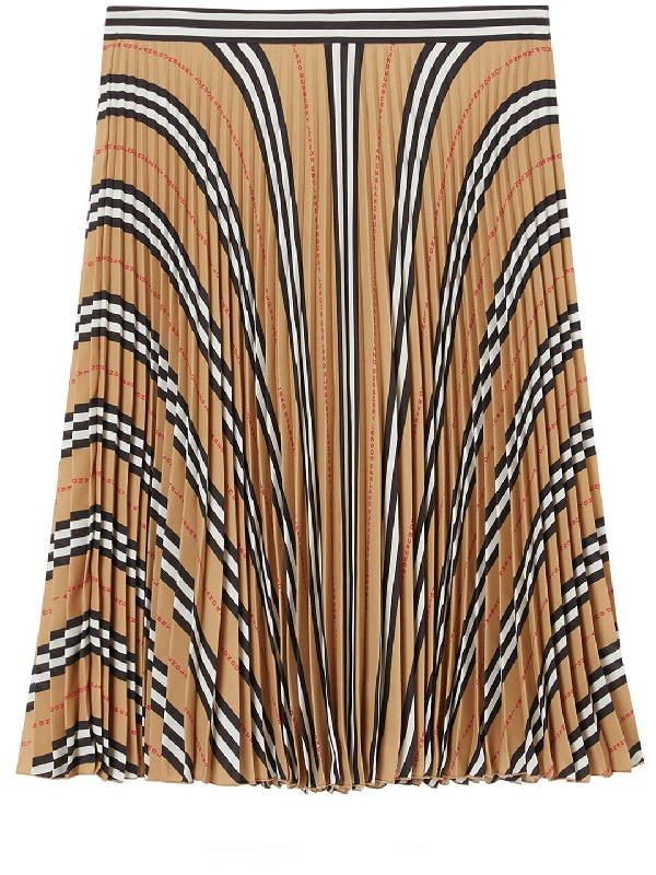 burberry vintage check pleated skirt