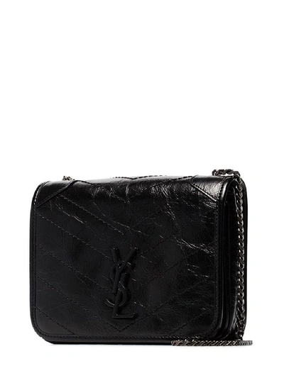 Shop Saint Laurent Niki Monogram Bag In Black