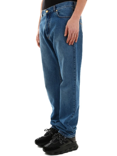 Shop Versace Blue Jeans