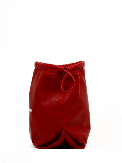 Shop Saint Laurent Teddy Bag Red Leather