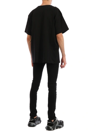 Shop Valentino T-shirt V Logo Dreamers In Black