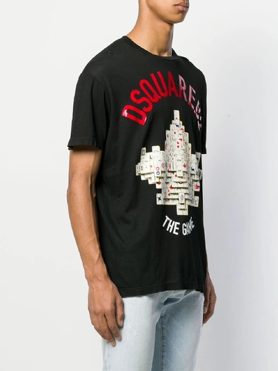 Shop Dsquared2 T-shirt The Game Black