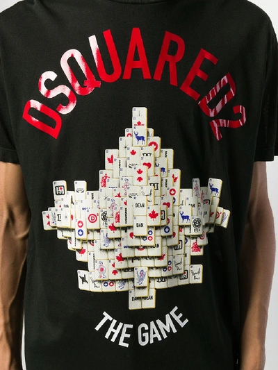 Shop Dsquared2 T-shirt The Game Black