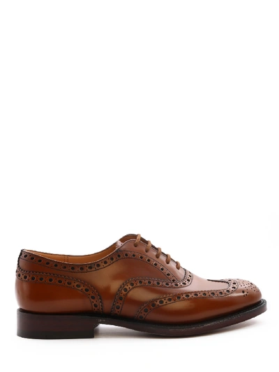 Shop Church's Oxford In Calf Leather In Brown