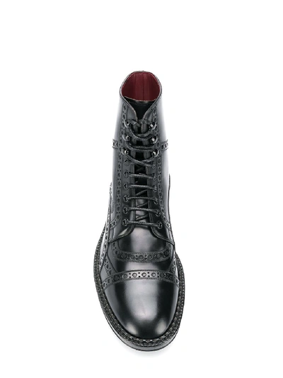 Shop Dolce & Gabbana Boot Full Brogue In Black