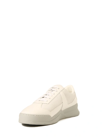 Shop A-cold-wall* Leather Sneakers White