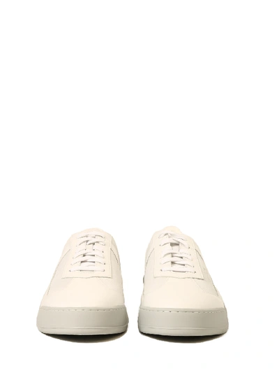 Shop A-cold-wall* Leather Sneakers White