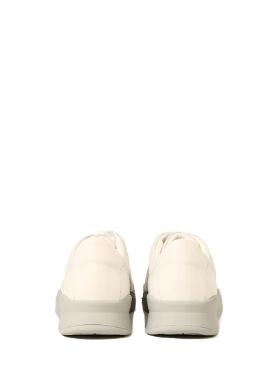 Shop A-cold-wall* Leather Sneakers White