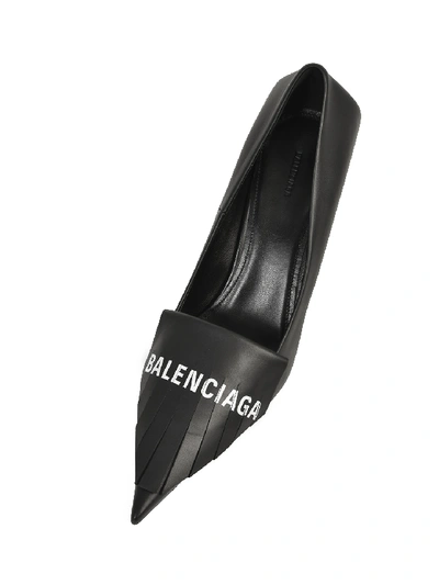 Shop Balenciaga Square Knife Pump In Black