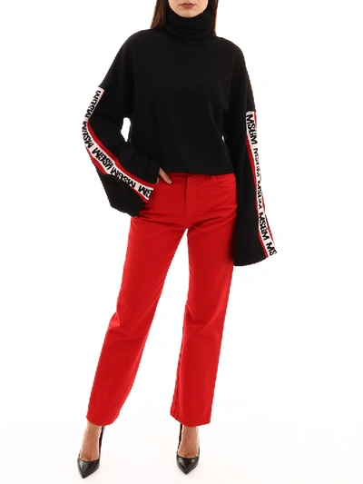 Shop Msgm Red Trousers