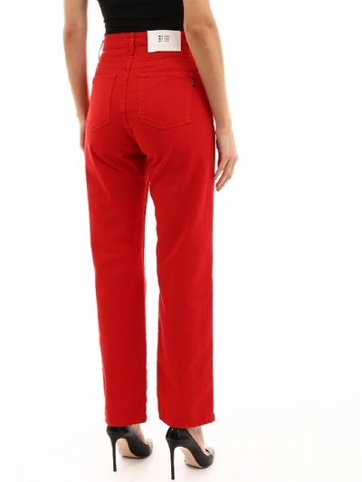 Shop Msgm Red Trousers