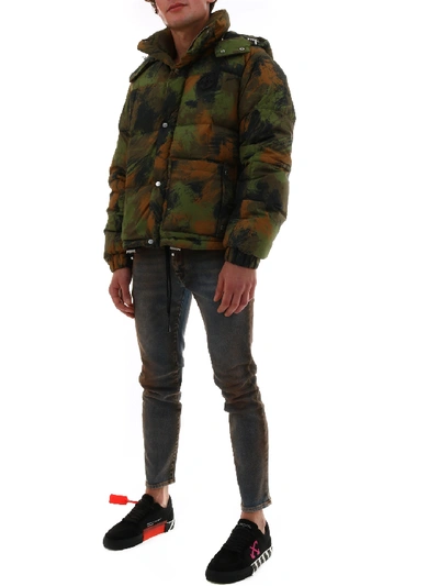 Shop Off-white Camouflage Jacket In Green