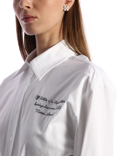 Shop Off-white Cotton Shirt White