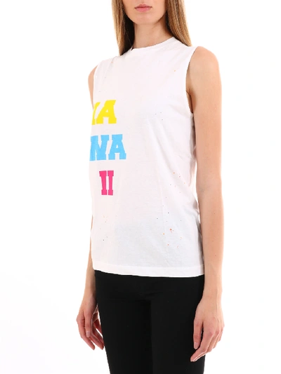 Dsquared2 Hawaii White Cotton Top In White