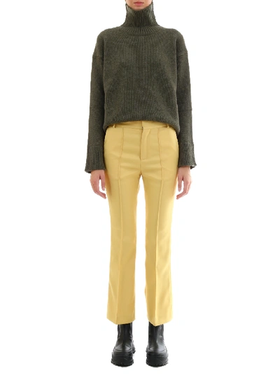 Shop Plan C Yellow Tailored Trousers