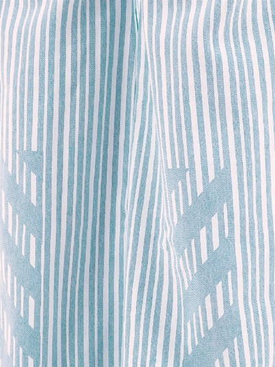 Off-white Off White Striped Palazzo Pants In Light Blue