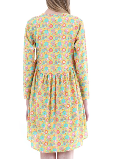 Shop Jeremy Scott Yellow Floral Dress