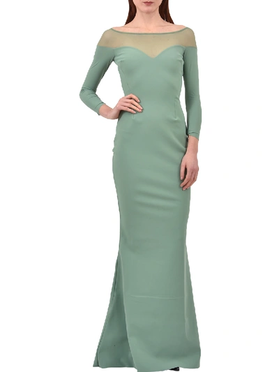 Shop Chiara Boni Zefira Gown In Green