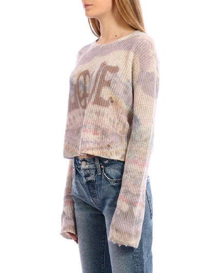 Shop Amiri Tie-dye Cashmere Sweater In Printed