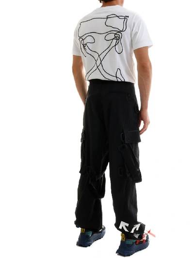 Shop Off-white Bondage Cargo Pants In Black