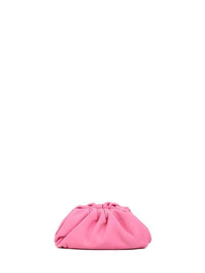 Shop Bottega Veneta Pink Nappa Coin Purse