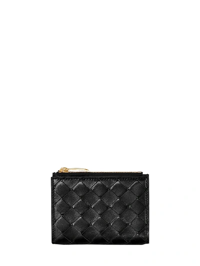 Shop Bottega Veneta Mini Wallet Black