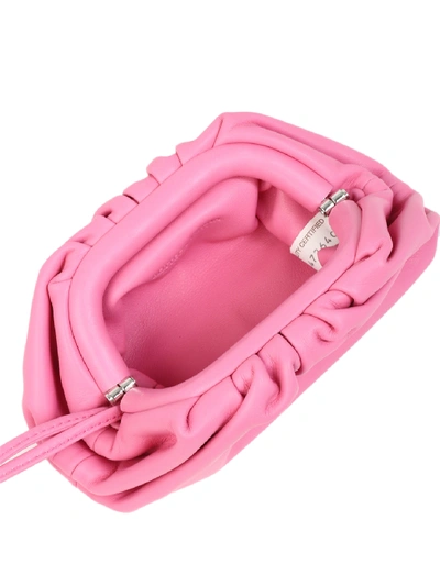 Shop Bottega Veneta Pink Nappa Coin Purse