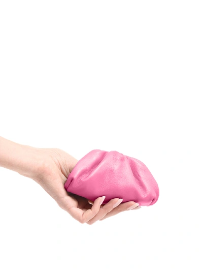 Shop Bottega Veneta Pink Nappa Coin Purse