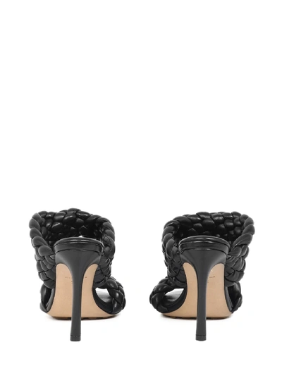 Shop Bottega Veneta Bv Curve Sandals In Black