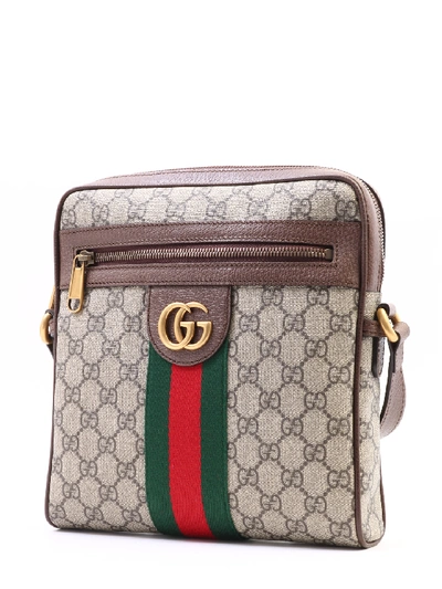 Shop Gucci Gg Ophidia Small Bag In Beige