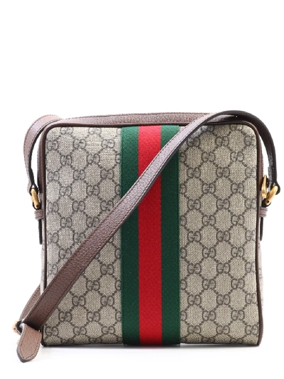 Shop Gucci Gg Ophidia Small Bag In Beige