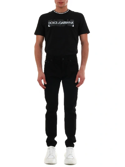 Shop Dolce & Gabbana Skinny Jeans Black