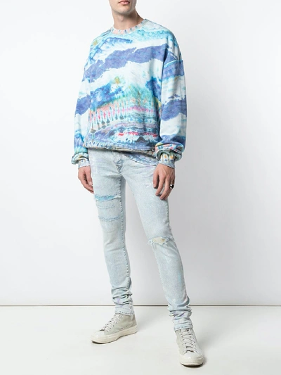 Shop Amiri Tie-dye Sweatshirt In Printed
