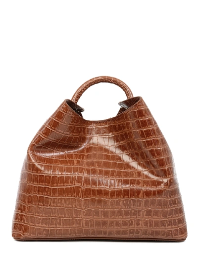 Shop Elleme Raisin Croco Bag In Brown