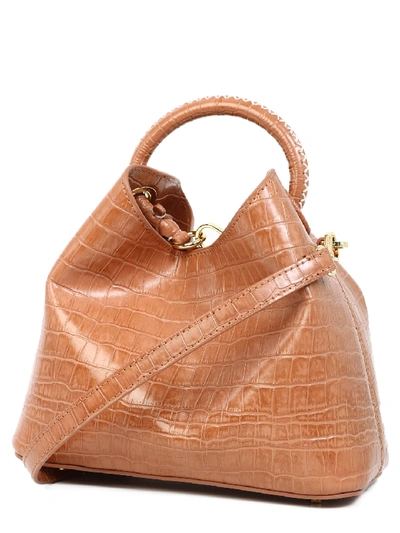 Shop Elleme Baozi Croco Bag In Beige