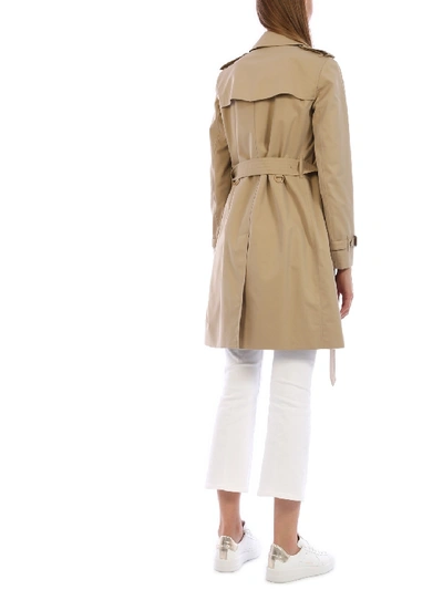 Shop Burberry Trench Coat In Beige