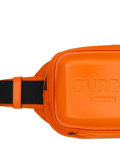 Shop Burberry Nylon Belt Bag Orange