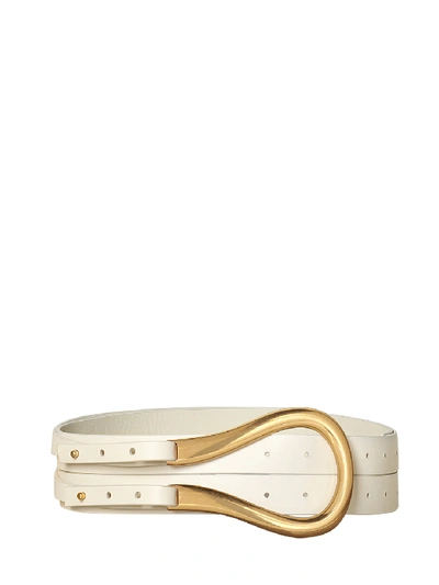 Shop Bottega Veneta Double Belt White