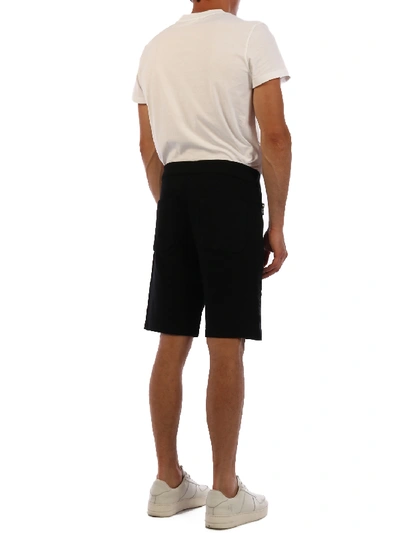 Shop Balmain Logo Shorts Black