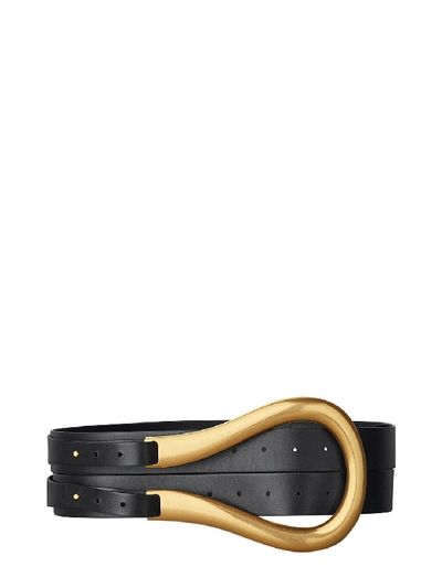 Shop Bottega Veneta Double Belt Black