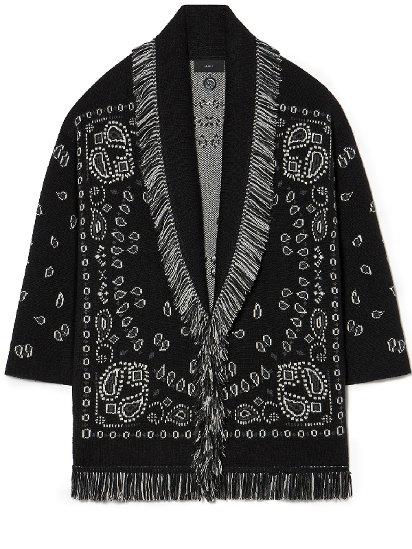 alanui bandana cardigan