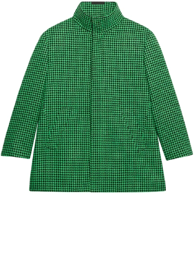 Shop Balenciaga A Shape Coat In Green