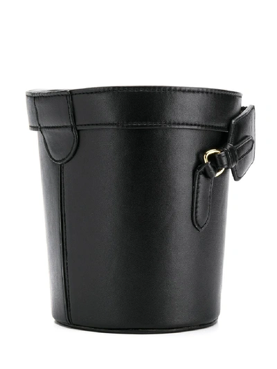 Shop Stella Mccartney Stella Logo Bucket Bag In Black