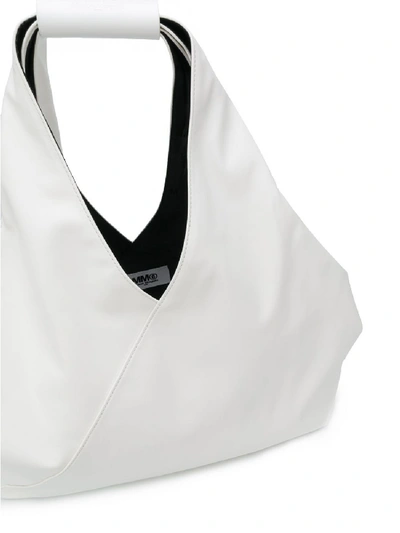 Shop Mm6 Maison Margiela Messenger Handbag In White