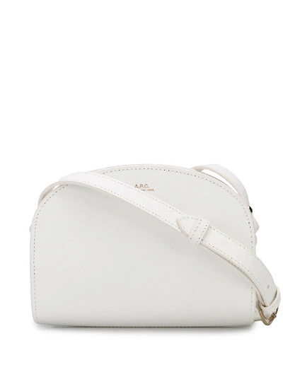 Shop A.p.c. Demi-lune Mini Bag In White