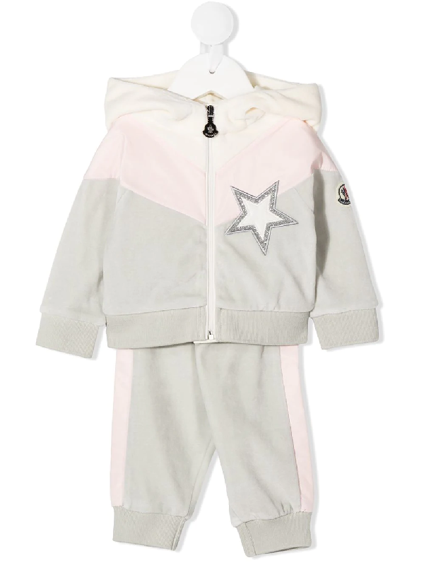 baby grey moncler tracksuit